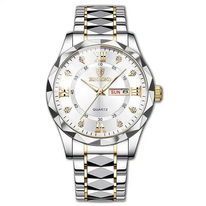 BINBOND Brand Luminous Quartz Watch For Men
